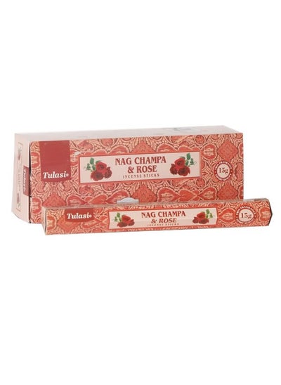 Buy Nag Champa & Rose 15g Agarbathi Incense Pack of 6 in UAE