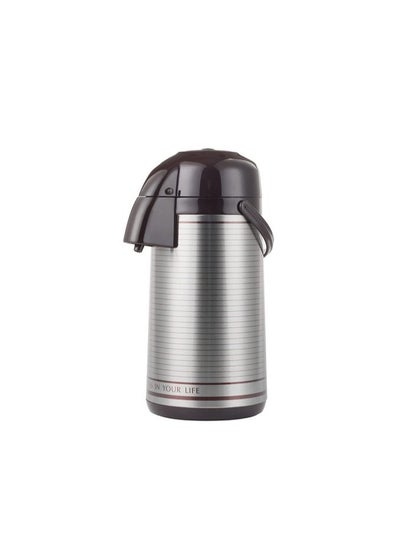 Buy Vacuum Airpot Thermos Jug Push Air Vacuum Flask 3.5L in UAE