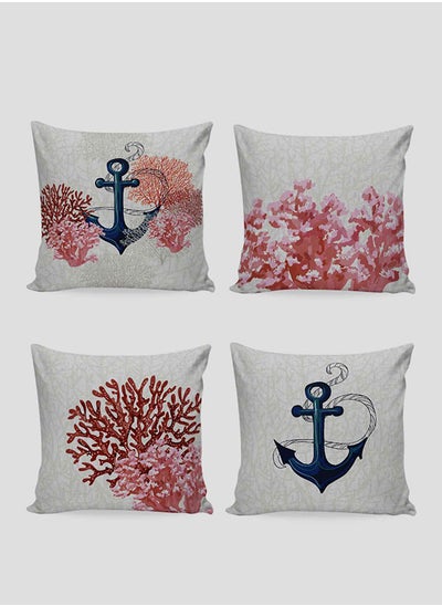 Buy Printed Cushion  Set of 4 piece Size45x45cm in Egypt