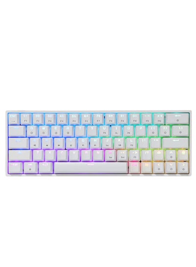 Buy SKYLOONG SK64 Mechanical Gaming Keyboard – Gateron Optical Yellow Switch (White) in Egypt