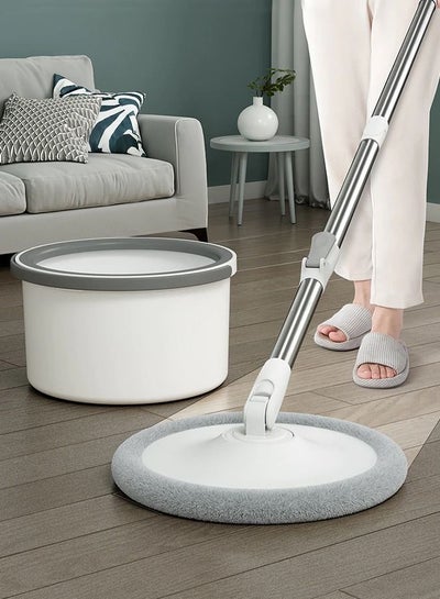 Buy Floor mop with handle and removable microfiber bucket in Saudi Arabia