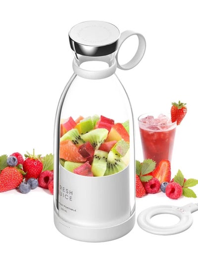 اشتري Personal Size Blender Portable Smoothies Blender, USB Rechargeable Quick Juicing Cup, Mini Travel Juicer for Smoothie,Fruit,Milk Shakes في الامارات