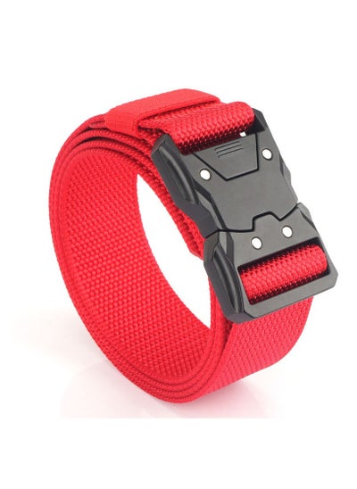 Buy Belt Quick Release Buckle Nylon Casual Tooling Sports Belt For Men in Saudi Arabia