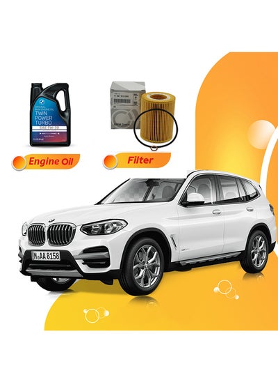 Buy X3 5 Liters 5W30 Bmw Oil And Original Filter in UAE