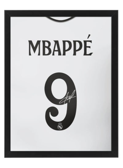 Buy Kylian Mbappe Real Madrid Autographed Jersey - Framed Poster 50x40cm - Football Memorabilia, Soccer Collectible, Gift for Fans in UAE