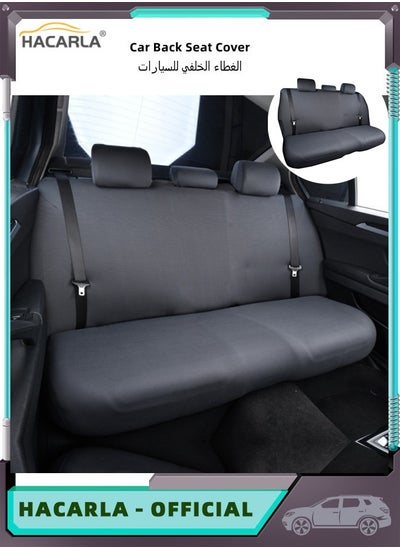 اشتري Waterproof Rear Bench Car Seat Cover Back Seat Cover For Cars Ideal Back Seat Protector For Kids Dogs Interior Covers For Auto Truck Van Suv Dark Grey في الامارات