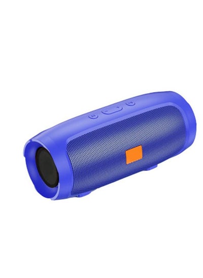 Buy Smart wireless bluetooth speaker outdoor speaker card subwoofer small speaker voice broadcast audio blue in Saudi Arabia