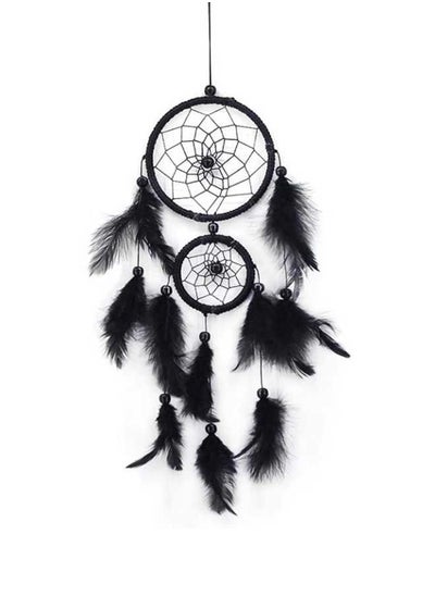 Buy Handmade Lace Feather Dream Catcher Bead Hanging Decoration in UAE