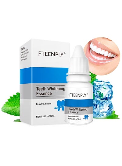 اشتري Teeth Whitening Essence Removes Plaque Stains Tooth Bleaching Cleaning Serum White Teeth Oral Hygiene Tooth Whitening 10ml في الامارات