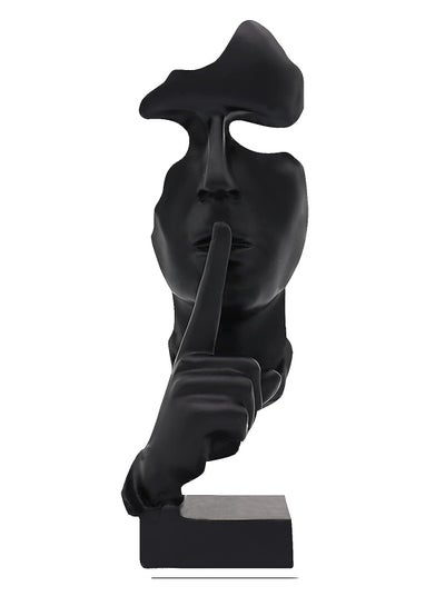 Buy aboxoo Thinker Statue, Silence is Gold Abstract Art Figurine, Modern Home Resin Sculptures Decorative Objects Piano Desktop Decor for Creative Room Home, Office Study Decor. in Egypt