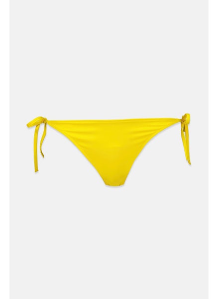 اشتري Women Logo Print Bikini Bottom, Yellow في السعودية