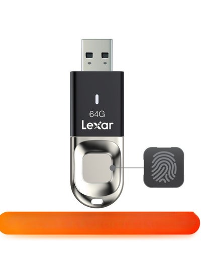 اشتري F35 USB Flash Drive, 32GB Lexar Metal Fingerprint Encrypted USB Flash Drive, Ultra-fast Recognition Durable Material U Drive, (32GB) في السعودية