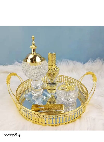 Buy 5-in-1 crystal royal incense burner set in Saudi Arabia