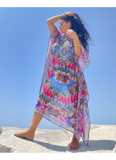 اشتري Beach Printed Robe Sunscreen Cover في الامارات