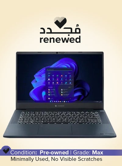 اشتري Renewed - Dynabook Tecra A40-J-1AV Laptop With 14-Inch Display,Intel Core i7 -1165G7 Processor/11th Gen/8GB RAM/512GB SSD/Windows 11 Pro في السعودية