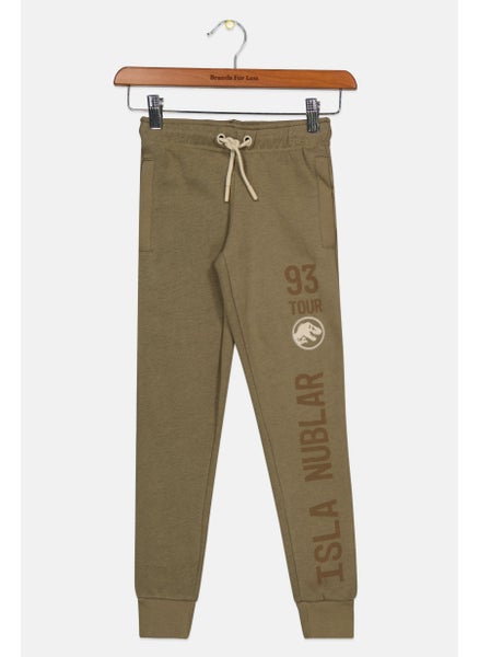 اشتري Kids Boy Graphic Jogger Pant, Olive في الامارات