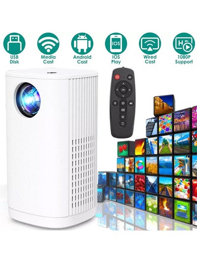 Buy 1080P WiFi Phone Movie Projector Mini Video for Home Theater Cinema Projectors in UAE