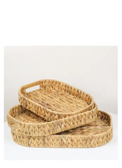 Buy Strongest Wicker Food And Drink Tray Set in Egypt