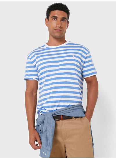 اشتري Striped Crew Neck T-Shirt في السعودية