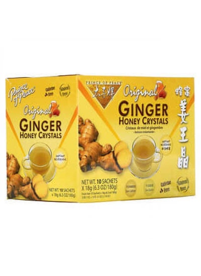 Buy Prince of Peace, Original Ginger Honey Crystals, 10 Sachets, (18 g) Each in UAE