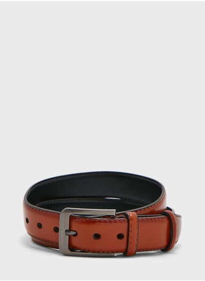 Buy Faux Leather Formal Belt in UAE