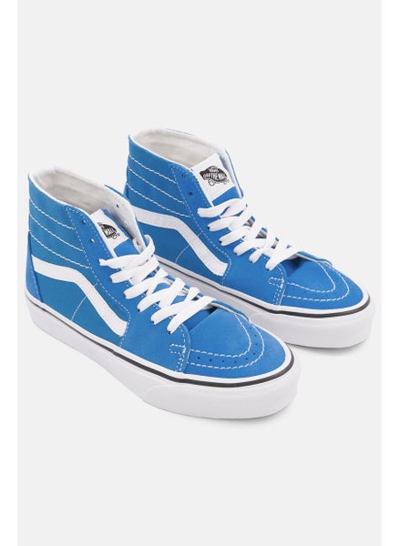 Buy Women Sk8-Hi Tapered High Cut Sports Shoes, Blue/White in Saudi Arabia