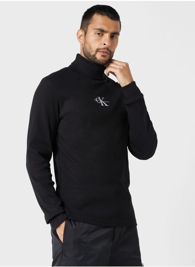 اشتري Logo Roll Neck T-Shirt في السعودية