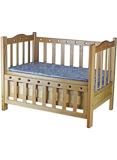 اشتري Beech Wood Bed For Children With Mattress And Equipped With Two Drawers With The Possibility Of Attaching To The Mother Bed Wooden Color في مصر