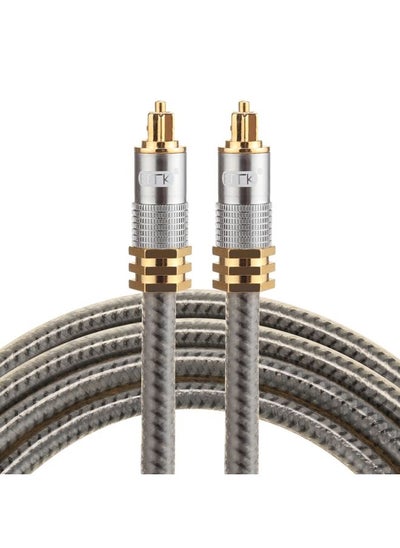 Buy EMK YL-A 1.5m OD8.0mm Gold Plated Metal Head Toslink Male to Male Digital Optical Audio Cable in Saudi Arabia