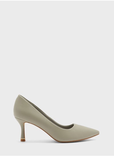 Buy Pointed Toe Mid Heel Pumps in UAE