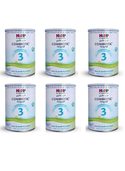 Buy Hipp organic Milk stage 3 From 12 Months to 3 Years 800 grams Pack of 6 in UAE