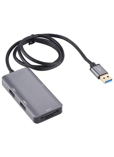 Buy 5 In 1 Dual USB 3.0 + CF + TF + SD Multi-function USB 3.0 Card Reader in Saudi Arabia