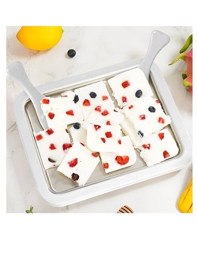 Buy Instant Ice Cream Maker: Homemade Rolled Treats with 2 Spatulas in UAE