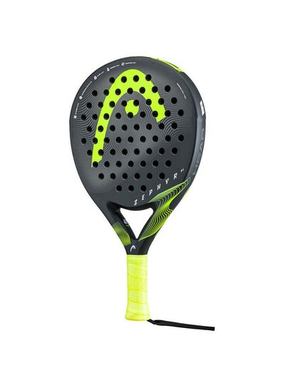 اشتري Zephyr Ul Padel Racket | Black/Yellow | Round Shape | Lightest Padel Racket | 340 Grams في السعودية