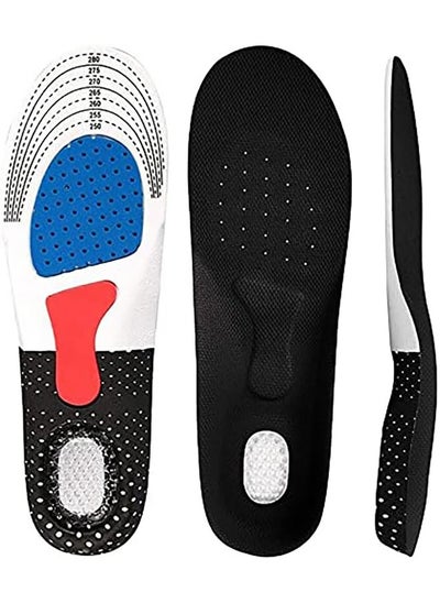 Buy Breathable Shock Sport Eva Insole, Cut-To-Fit Shoe Cushion, Comfortable Insoles Relieve Foot Pain& Pressure Pain Cushion for Unisex, Suitable for Athletic Casual & Work (Small, 35-40) in Saudi Arabia