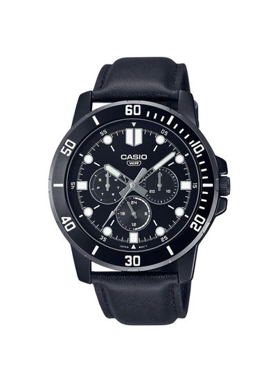 Buy Leather Analog Watch MTP-VD300BL-1EUDF in Egypt