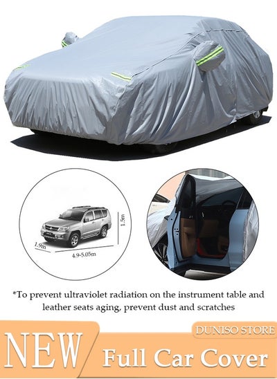 Buy Full Car Covers SUV Sunscreen UV Protection Indoor Outdoor Sunscreen Heat Protection DustWind/Water/Weatherproof Anti-Uv Scratch-Resistant Sedan Universal Suit 3XL in Saudi Arabia