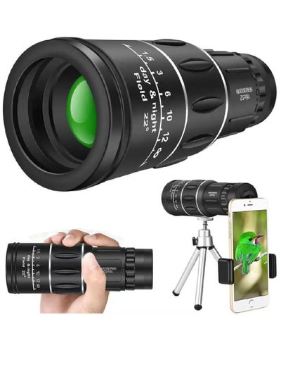 Buy Monocular Telescope 16X25 Monocular Waterproof High Definition Telescope Spotting Scope Phone Photography Adapter For Bird Watching Scenery Monocular Only in UAE