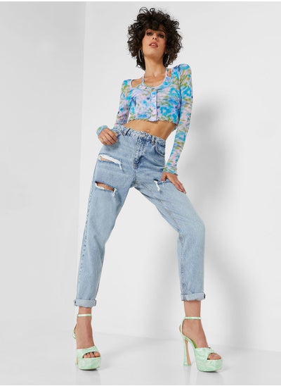 Buy Ripped Mom Jeans in Saudi Arabia