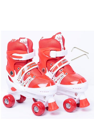 Buy Four Wheel Skate Shoes Size Medium (35-38) Red in Egypt