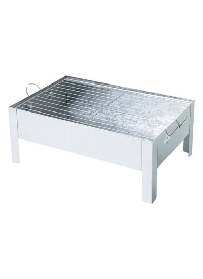 Buy Charcoal grill for trips, Portable Charcoal Grill, Silver, Size 20*25 Cm in Saudi Arabia