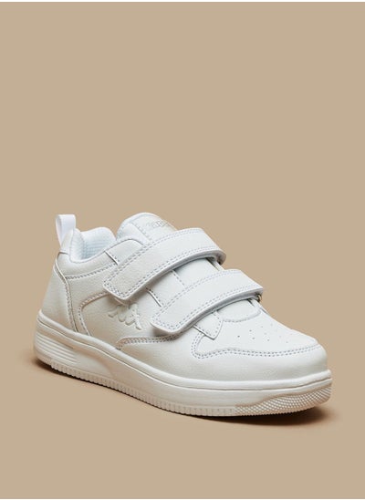 Buy Boys Textured Sneakers with Hook and Loop Closure in UAE