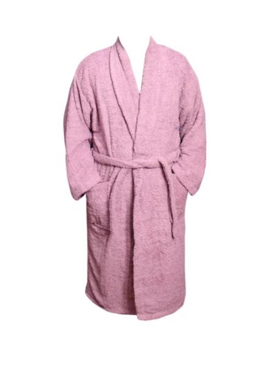 Buy Bathrobe – 380 GSM 100% Cotton Terry Silky Soft Spa Quality Comfort – Shawl Collar & Pocket in Saudi Arabia