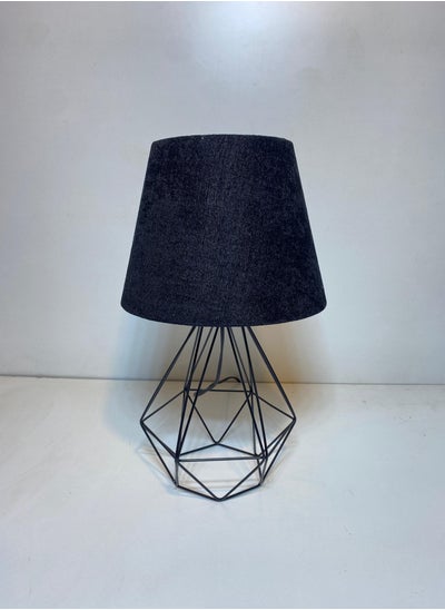 Buy Distinctive And Elegant Table Lamp Shade With A Unique Fabric Shade And Black Metal in Egypt