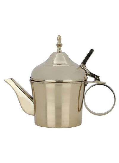 Buy Gold steel teapot with round handle in Saudi Arabia