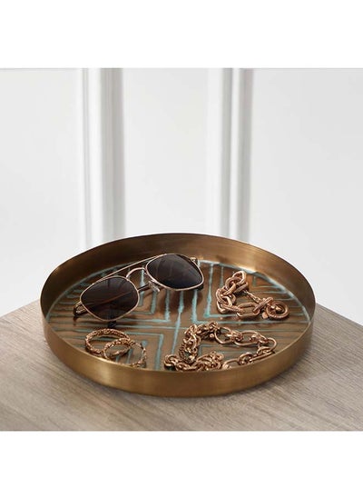 Buy Splendid Decorative Metal Plate 25 x 3 x 25 cm in UAE