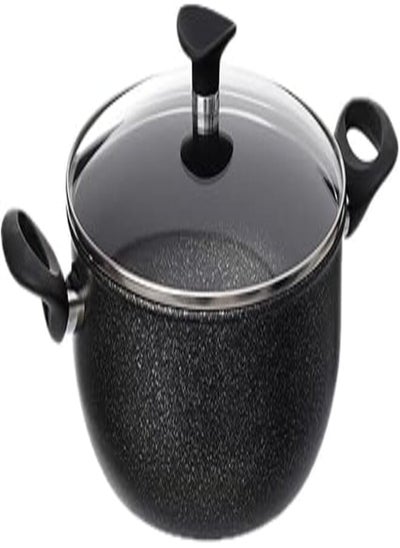 Buy Celar Cookware Casserole Granito Evo Size: 24Cm Black, MADE IN PORTUGAL in Egypt