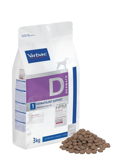 Buy VIRBAC Dry Food For Dog Dermatology Support 3 kg in Egypt