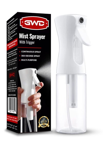 Buy Mist Sprayer with Trigger (Multi-Purpose)  Spray Bottle - 300ml/10 oz - Mist Spray Bottle for Hair - Refillable Fine Mist Sprayer in UAE