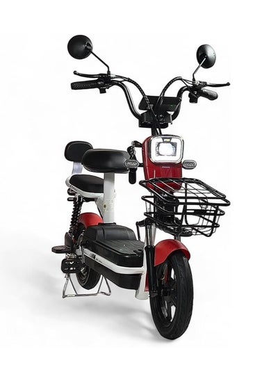 Buy Electric Scooter V26 Double Seats With Manual Pedals E- Scooter Max Speed 30-40 KM/H Range 35-KM 48V With 4 Batteries 14" Suv Off-Road Design With SUSpintions Electric Kick Scooter in Saudi Arabia